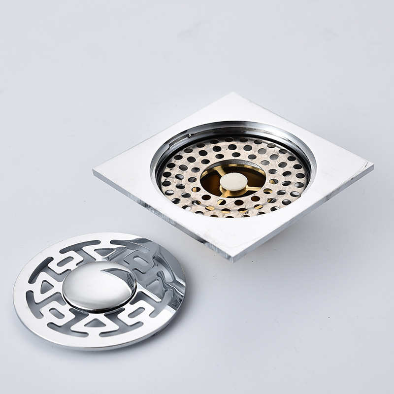 全铜浴室两用地漏芯厨房阳台卫生间洗衣机隐形纯铜防臭器批发