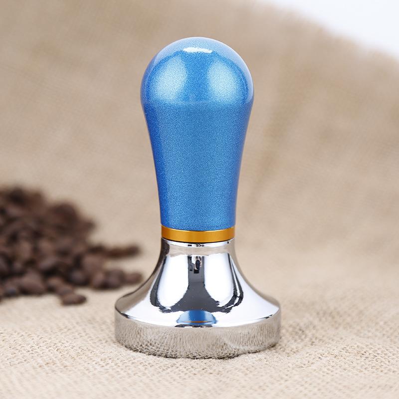 新款直销铝制压粉器 咖啡压粉锤 不锈钢定量平粉器 压粉棒 直径57