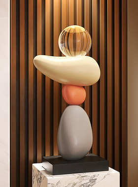 时来运转艺术高档招财摆件办公室客厅酒柜乔迁新居礼品家居装饰品