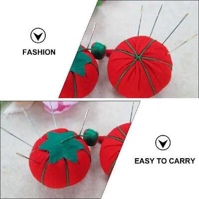 10 Pcs Tomato Cotton Needling Stitch Pin Cushion Holder