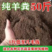 纯羊粪50斤发酵有机肥料种菜养花果树多肉营养土大包装100斤