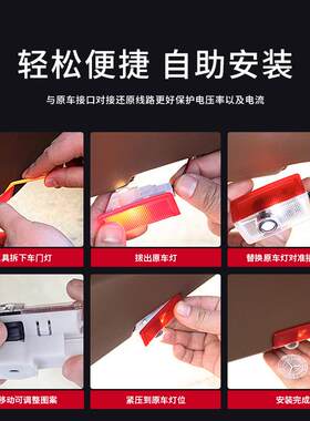 适用奔驰迎宾灯E级C级A级GLB/GLC/C200/C260L/E300L/GLA车门灯改