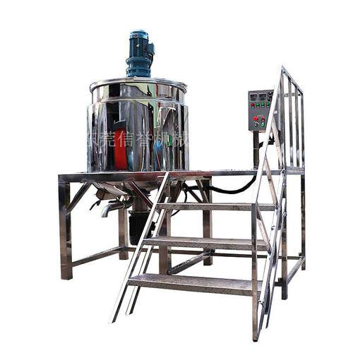 东莞500L洗洁精搅拌罐水循环带过滤设备的日化洗液液体机现货