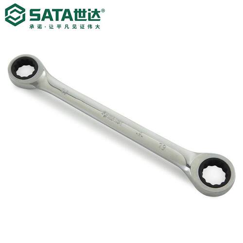 Sata/世达五金工具手动全抛光双梅花快扳46200/46201-46209扳手