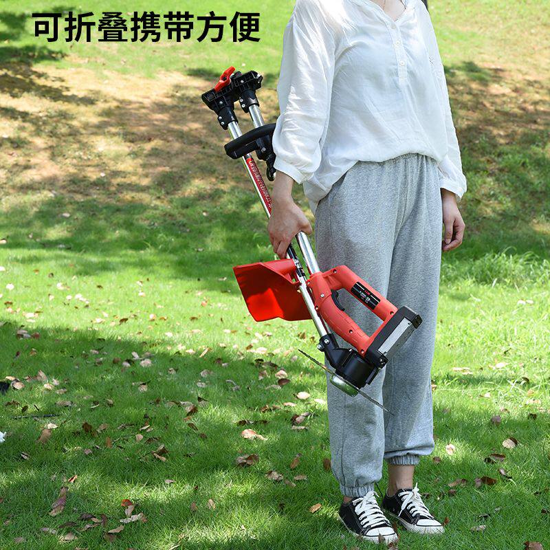电动割草机充电式小型家用农用神器锂电打草机园林草坪修剪除草机