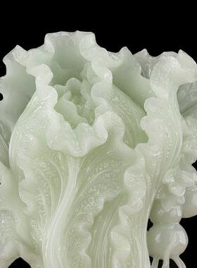 百来财聚防玉白菜摆家居厅电视白菜摆件柜玄客关招财件装饰品乔迁