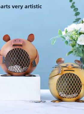 TOOARTS创意储存钱罐小猫小猪儿童礼物可取家居卧室装饰品摆件AA