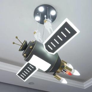 意创SD 卡通卫星灯儿童吊灯男孩卧室房房间灯具式 简约复古个性