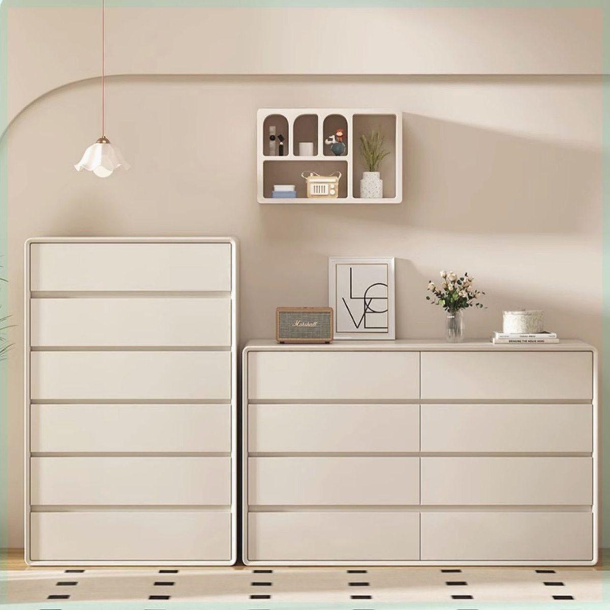 轻奢全实木卧室奶油风五斗柜客厅八斗现代简约抽屉式多层收纳柜