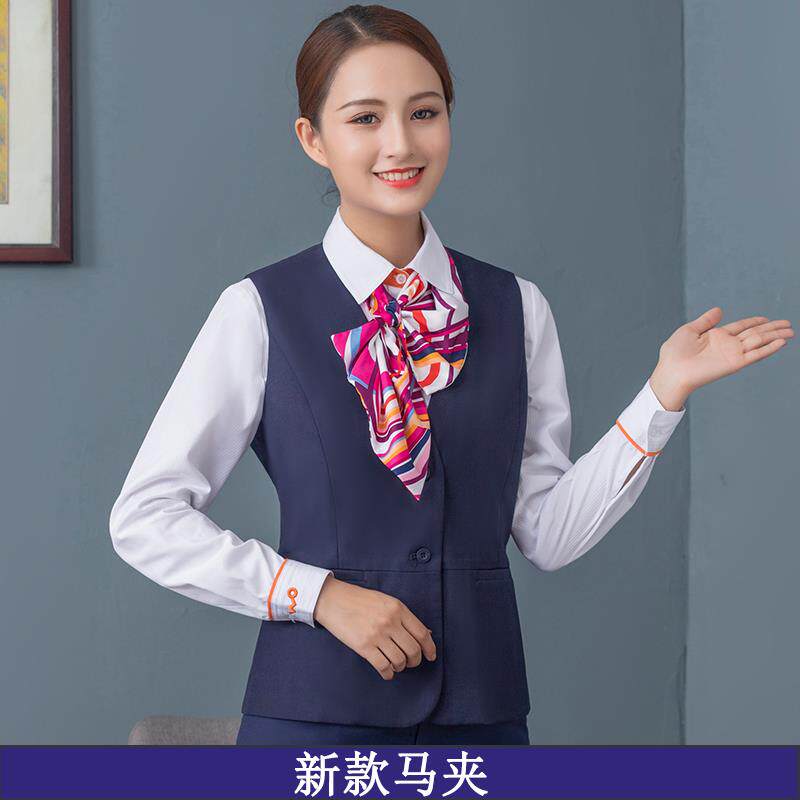 新款纯岚201通9国新款中联工服女春作季套装联通营业厅工装工服女