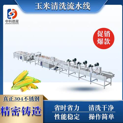全自动毛豆清洗机网带气泡式毛豆加工设备蔬菜清洗