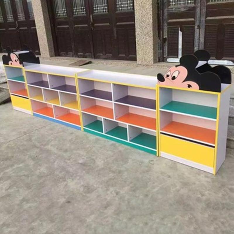 幼儿园组合柜子早教收纳区角柜宝宝卡通书包架儿童区域玩具储物柜