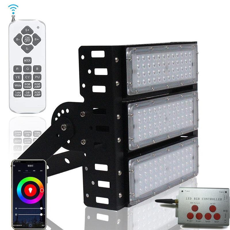 led模组投光灯无线遥控150WRGB泛光灯灯补光灯直播间打光灯摄影灯