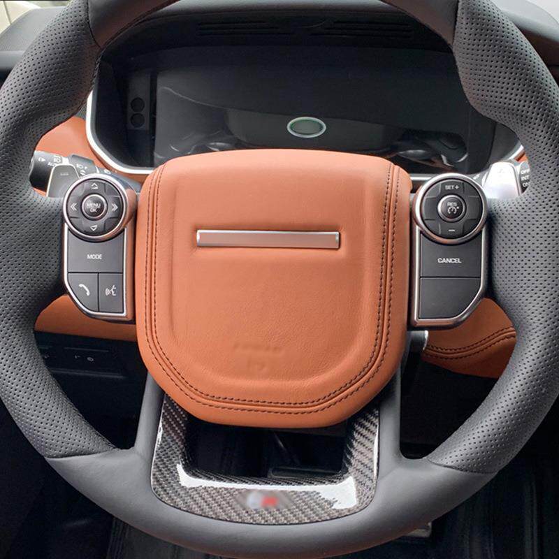 适用路虎揽胜运动发现星脉极光原厂皮革方向盘喇叭盖安全气囊盖