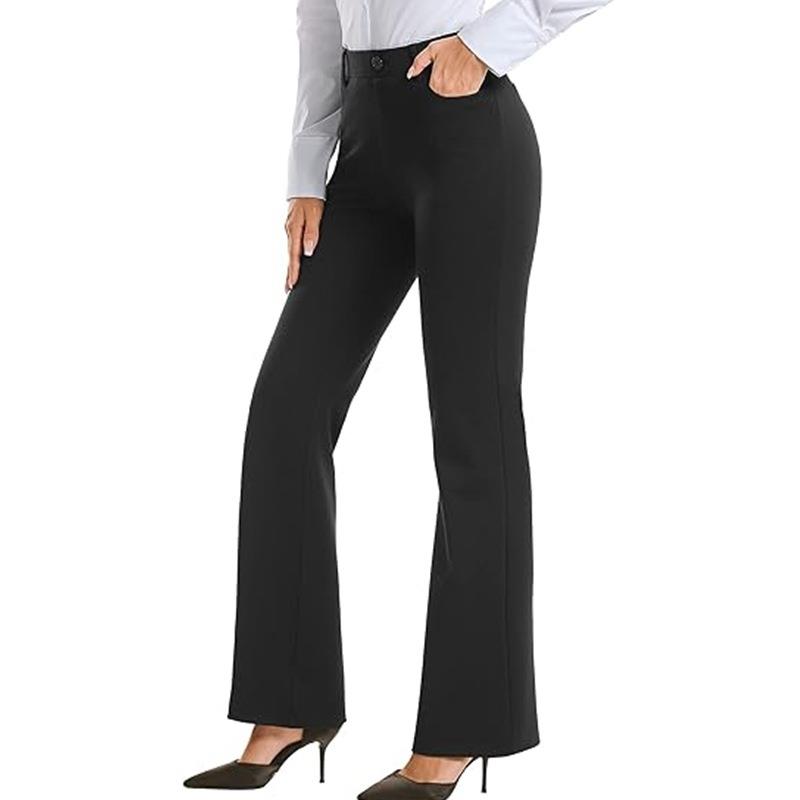 office for pants casual pull-on pockets with pants work