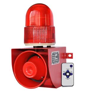 01W微波感应人体车辆语音声光报警器户外路口工地语音提示播放