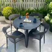 户外网红奶花园摆阳台外室外组合露天庭院休闲折叠小桌椅茶店桌椅