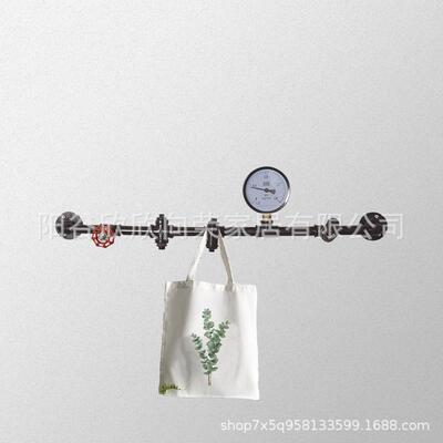 工EAI业风铁艺水管挂钩个生性创意门后钩卫间衣架浴室衣帽挂挂排