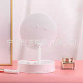 梳妆厂家台式 随身led批发镜子收纳卧室桌面折叠镜便携化妆镜