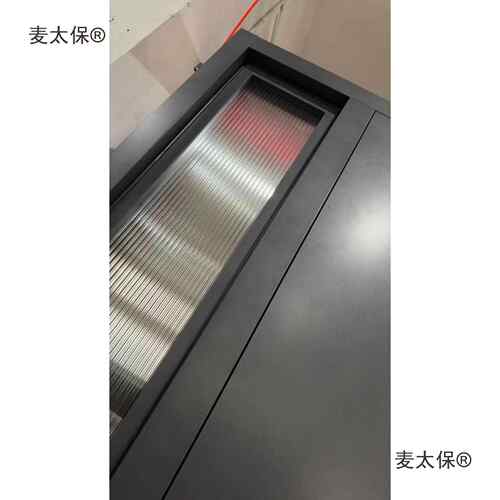 豪华化带别入户玻墅璃大门感应灯板铸铝门铝门592装甲双开门麦麦