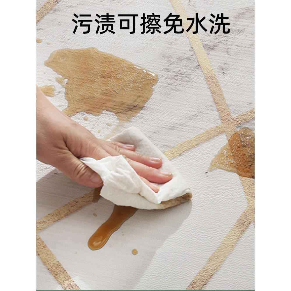 纯色皮革地毯可洗卧室客厅满铺垫联系客服水子pvc擦水防滑茶几地