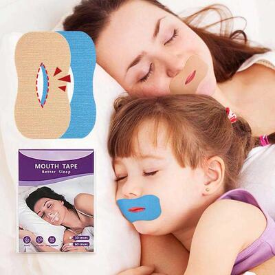 30Pcs Anti Snoring Strips Gentle Mouth Tape for Snoring Reli