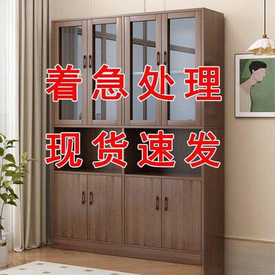 VTT书架置架落地办公储物收纳柜子家物客厅靠墙简易防尘室带门用