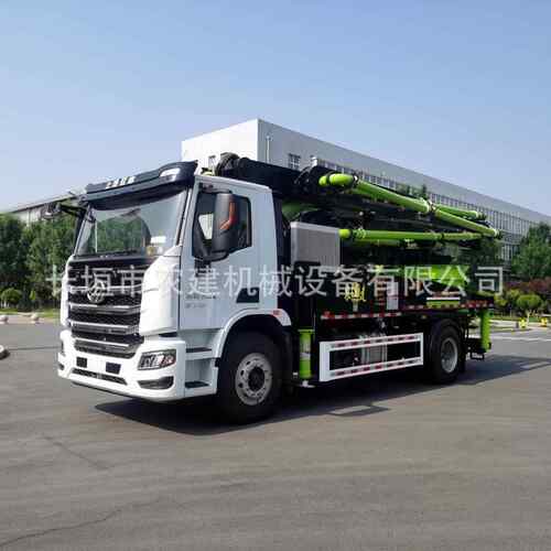 农建33米圆盘搅拌天泵小型混凝土泵车270马力