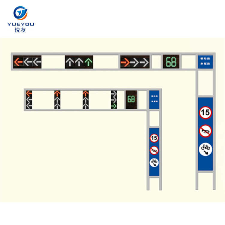 定 制交通信号灯杆 红绿灯杆 一体化人行灯杆 太阳能框架式杆件