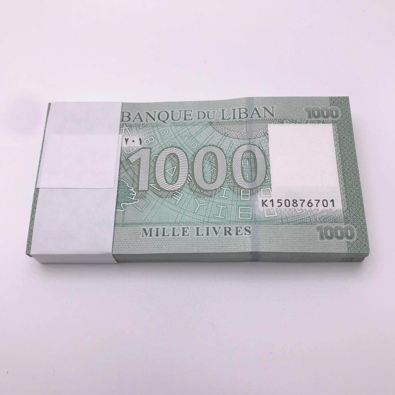 亚洲一黎巴嫩1000里弗 外国纸币
