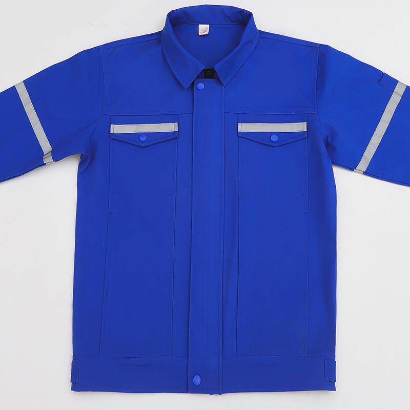 正品纯棉工作服男套防烫焊工劳保装服下上衣长袖煤矿井反服光条工