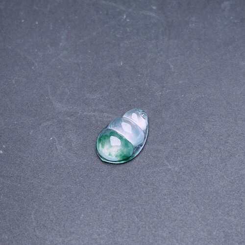 缅甸天然翡翠a货高冰飘花福豆裸石fxj，尺寸：11.2-7.8-3.5mm