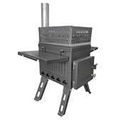 小号碳钢桑拿炉野炊野营帐篷用烧木柴取暖炉家用折叠便携柴火炉