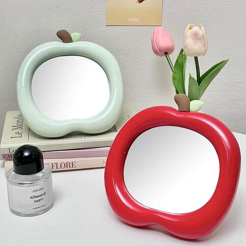 Cute Portable Fruit-themed Makeup Mirror for Students' Dorms