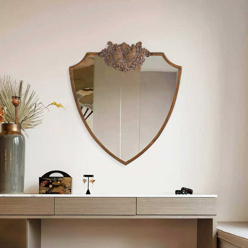 嘉彬家居欧式复古壁饰挂镜浴室镜卫生间化妆镜梳妆台镜子墙壁饰品