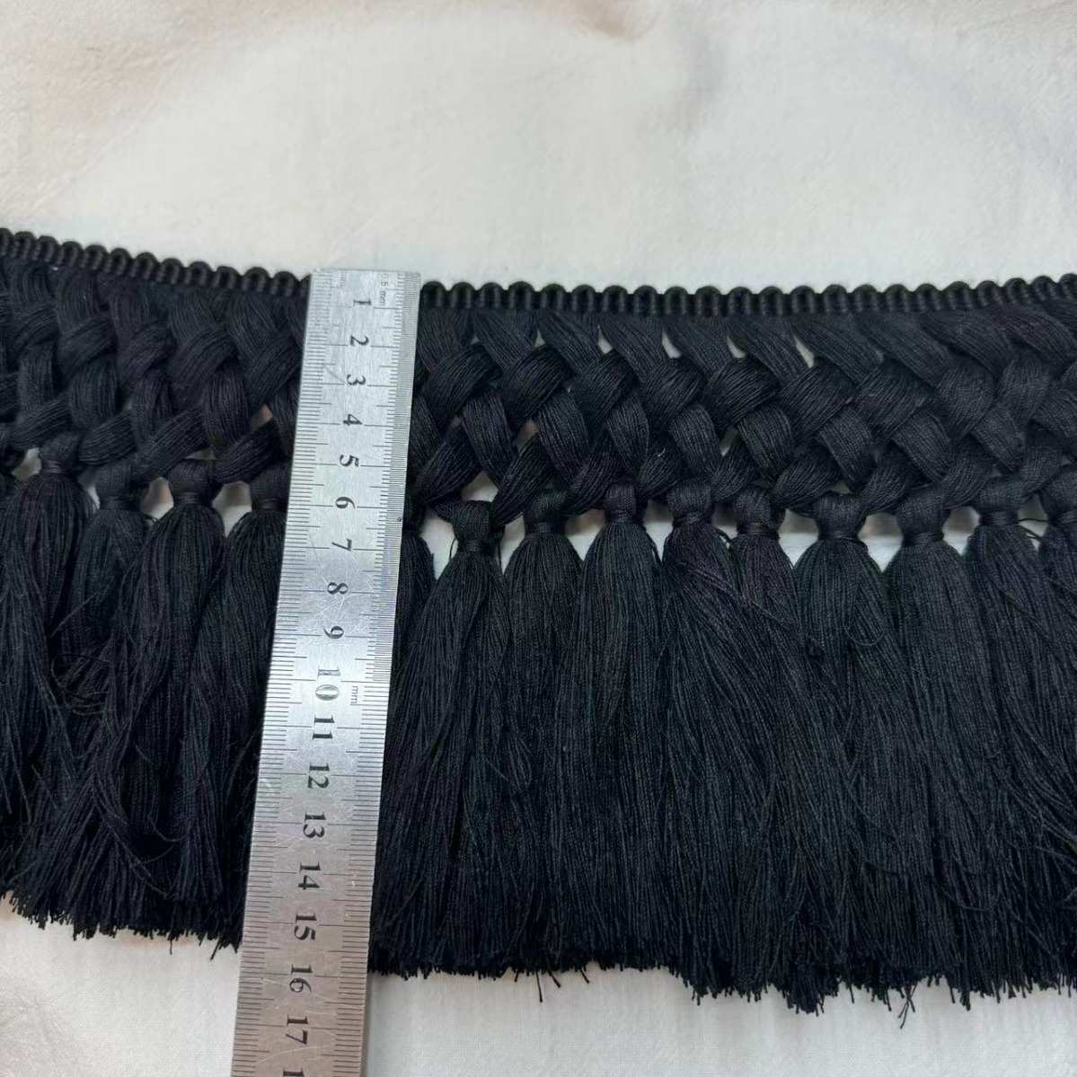 厂家直供重手工编织流苏排须中式桌椅子配饰辅料 手工排须花边