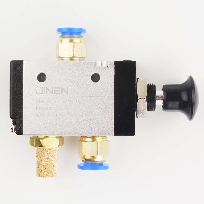 气动手拉阀3R210-08 310-10 410-15二位三通手推阀一进两出控制阀