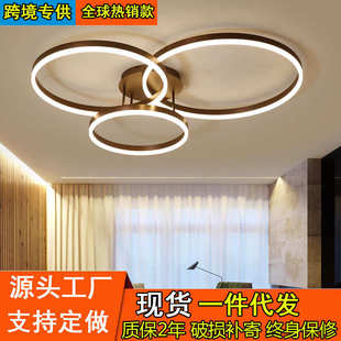 全光谱护眼灯家用卧室餐厅圆环吸顶灯 北欧简约led客厅灯2024新款
