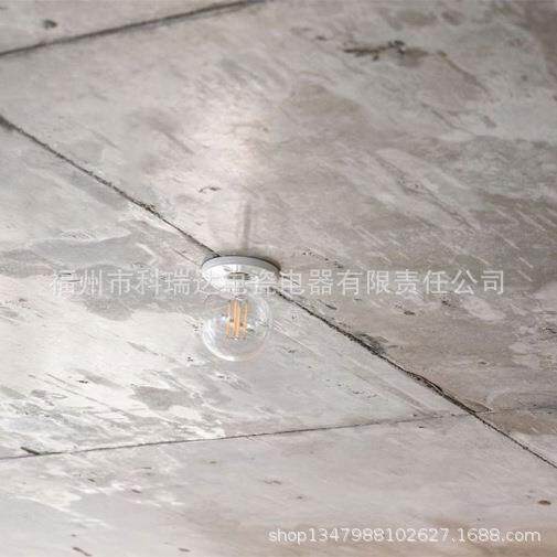 复古E27瓷灯座明工装吸顶灯座嵌入式安装灯头民宿JNQ酒店陶业灯风