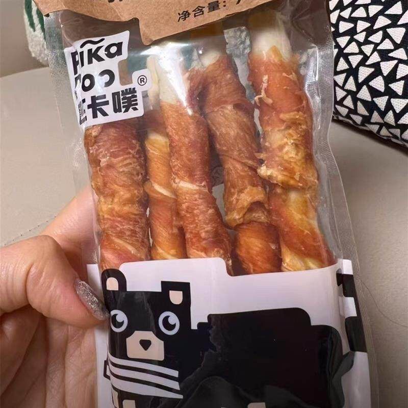 好货匹卡噗Pikapoo鸡肉绕牛皮卷清洁口腔耐磨耐咬健康大小型狗