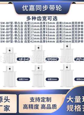 同步带轮5M60齿BF型齿宽21/27内孔56810121415192025齿形带同步轮