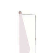 侧装 衣柜 隐藏式 平开门穿衣镜 衣帽间圆角无边 折叠试衣镜 衣帽间