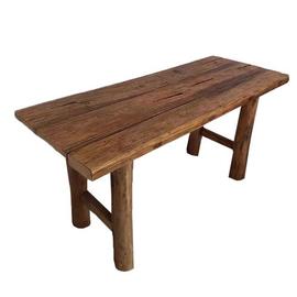 高档老榆木门板原木旧木板茶桌复古木头茶台楼梯踏步护墙板