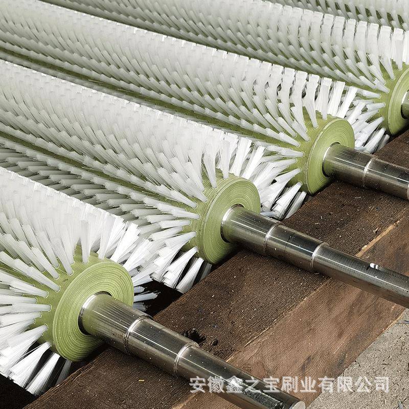 工业毛刷辊/滚筒刷清洗机刷辊/除尘清扫毛刷轮果蔬清洗毛刷辊图片
