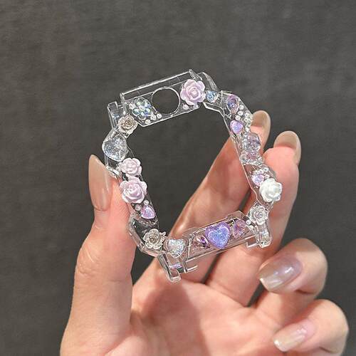 适用小天才电话手表Q3D5保护套表带Z11Z10儿童Z9Z8Z7山茶花保护壳
