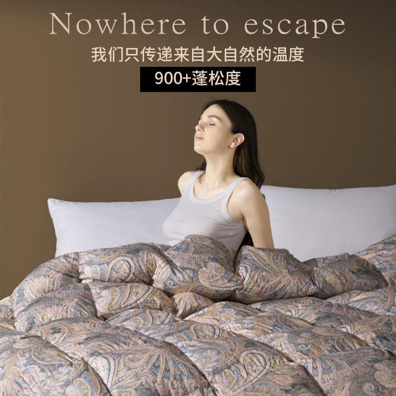 酒羽绒被店95厚鹅绒冬被鸭绒被NTH子白被芯单人双人加保暖冬季