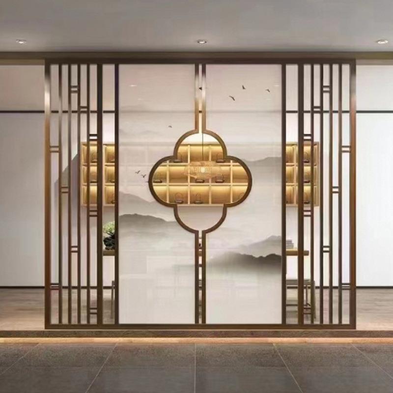 家无品牌/用术屏风入户门客生厅约艺现代正对门玄关卫简间玻璃隔