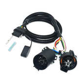 升级版 美式 7针转4针拖车线束公头母头转接延长线带白色引线改良款