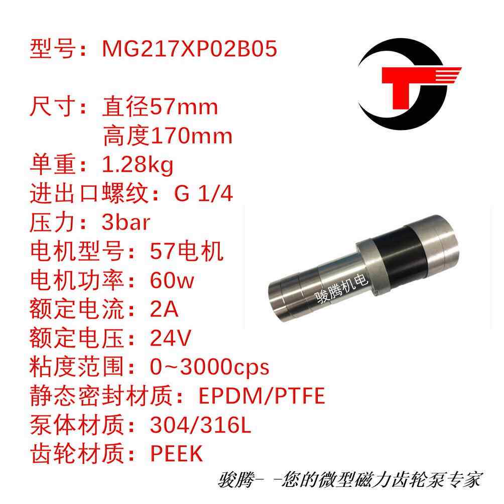 MG217XP02B05水泵磁力轮泵计腐量NZK泵0泄露耐酸齿碱不钢无脉锈冲