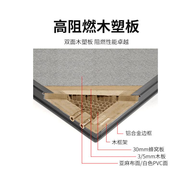 亚麻布书画展板展示架立式展板油画展板展墙宣传活动书画展架